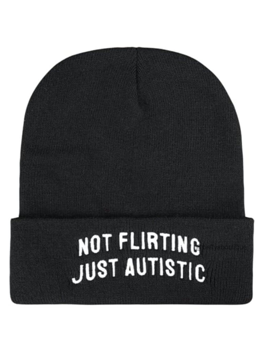 Embroidered Winter Beanie Acrylic Stretchy Knit Hat Halloween Gift